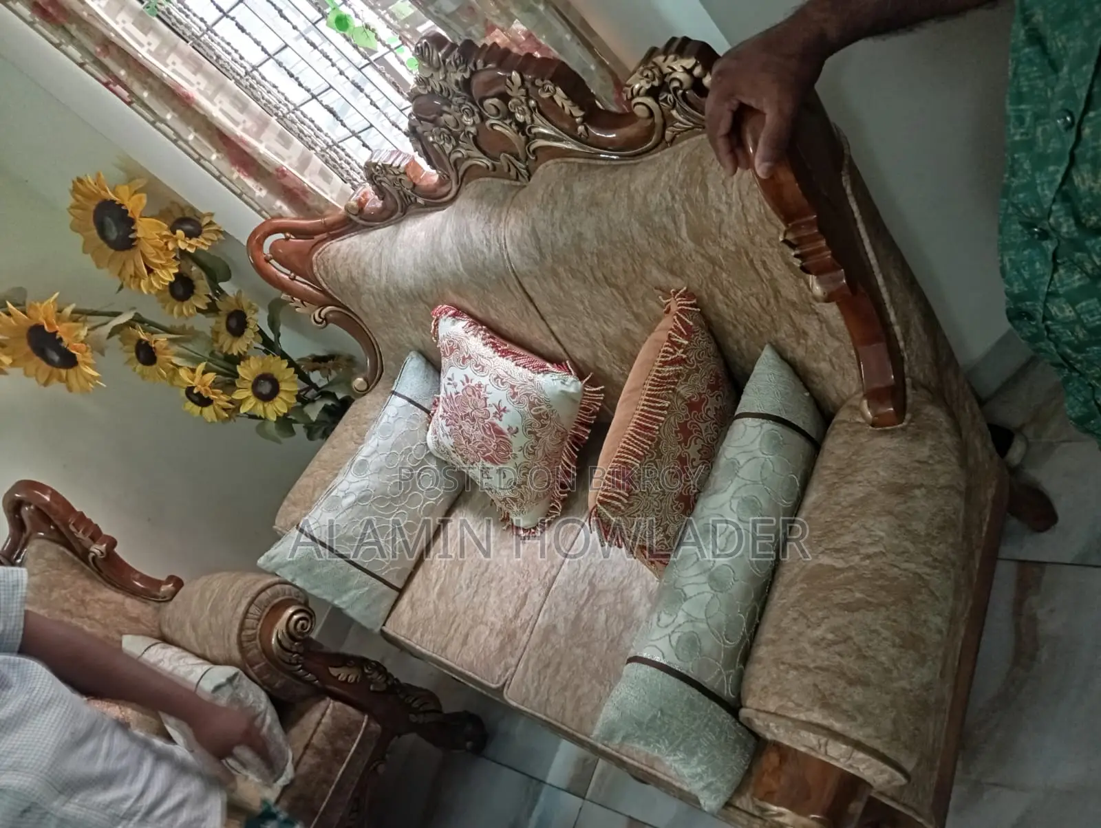 Original Teak Wood Sofa