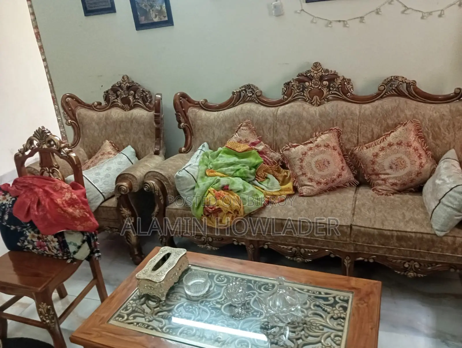 Original Teak Wood Sofa