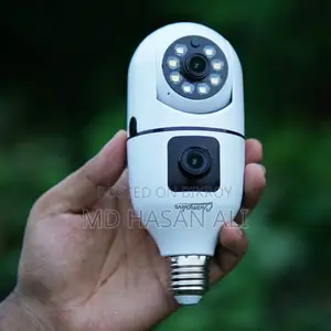 Dual Lens Bulb Holder Camera V380 Pro Apps