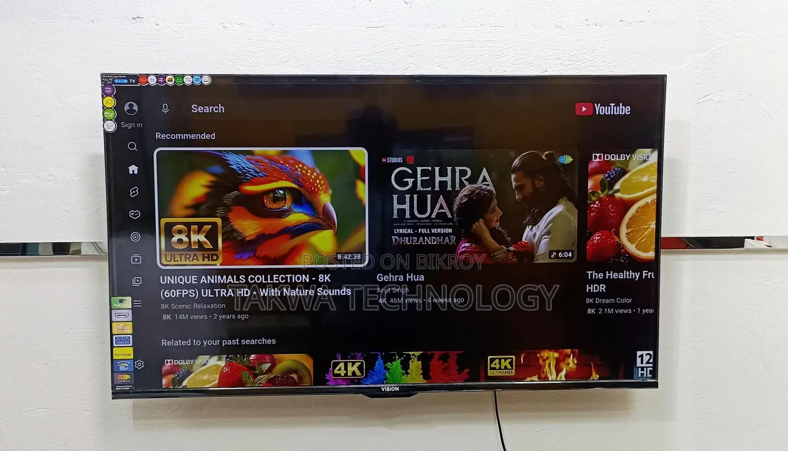 Vision-43" Inch Android Frameless Voice Control TV