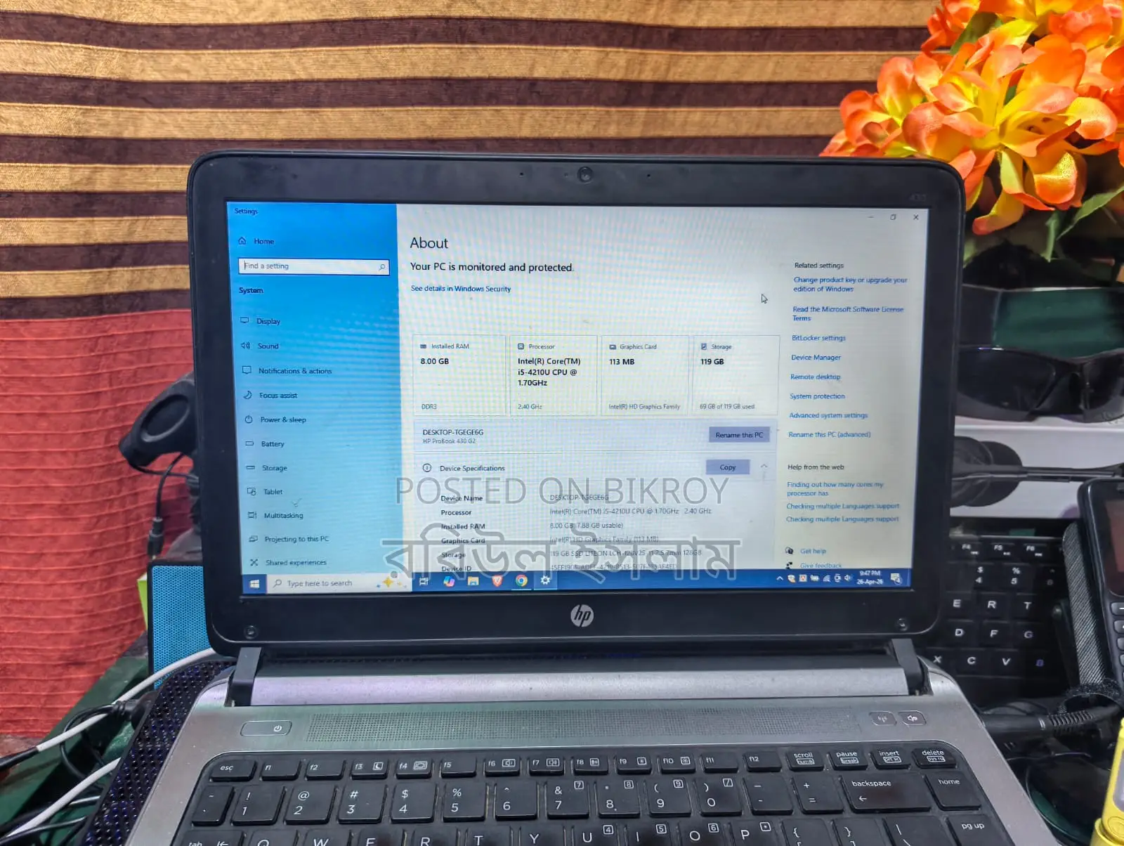 HP Laptop for Sale