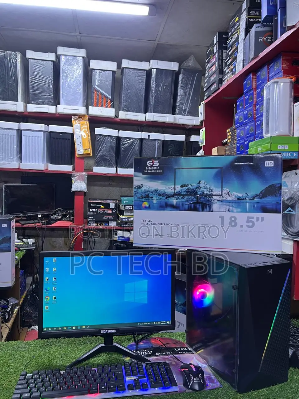 Mega Offer | Core i5 Gaming 8GB RAM 1-TB 128GB SSD & Monitor 19" LED