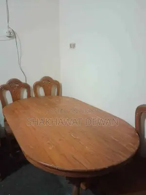 সেগুন কাঠের ডাইনিং টেবিল ৬ চেয়ারের