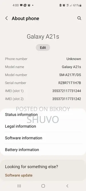 Samsung Galaxy A21s (Used)