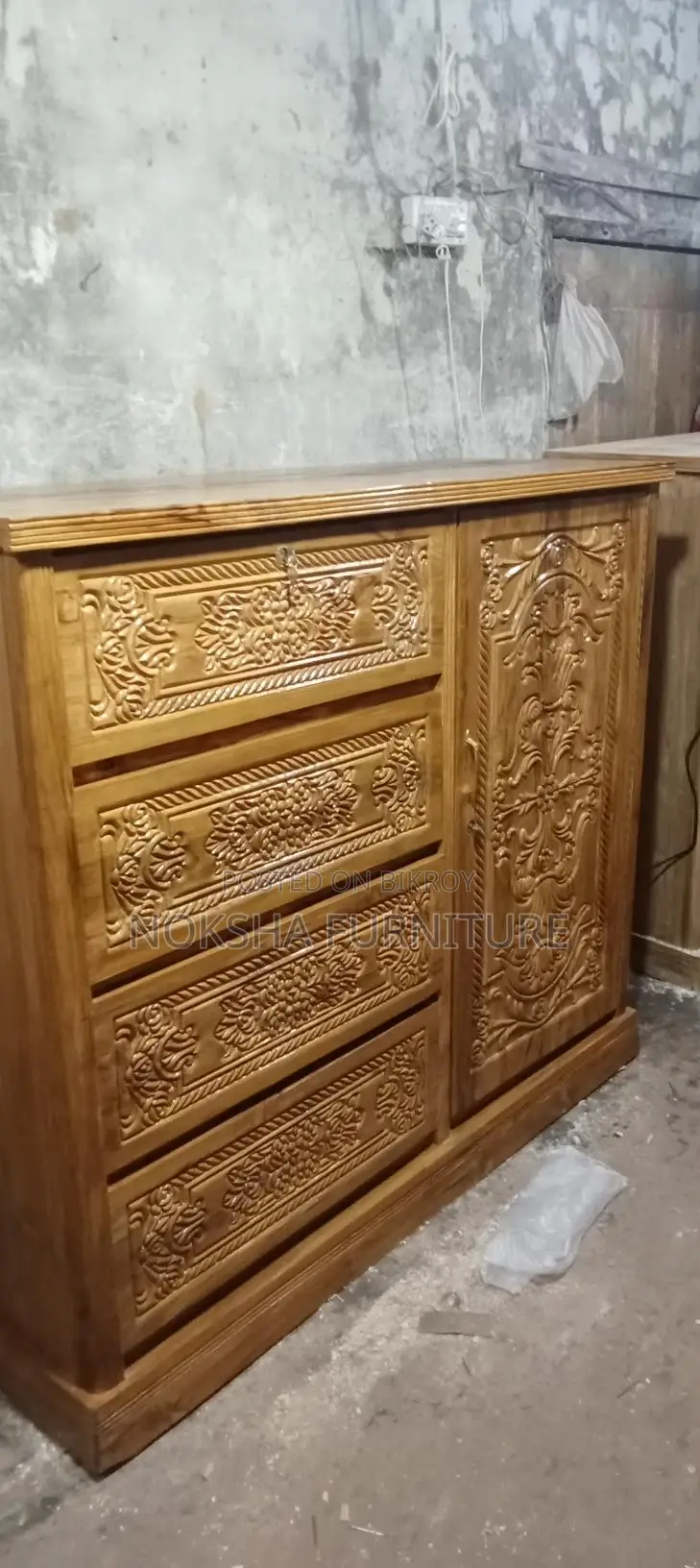Chittagong Teak Wood Wardrobe for Sale