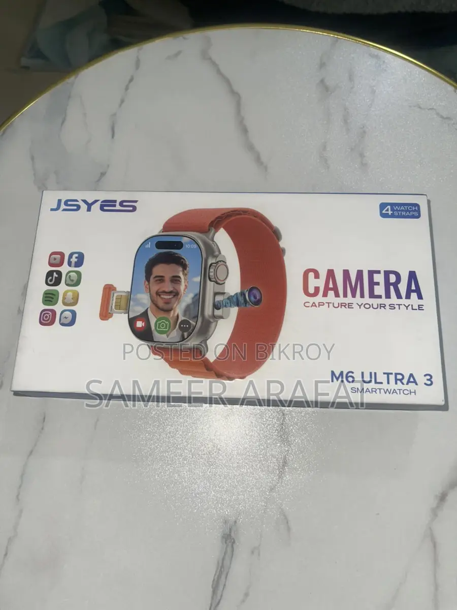 M6 Ultra 3 Smartwatch – Camera + SIM