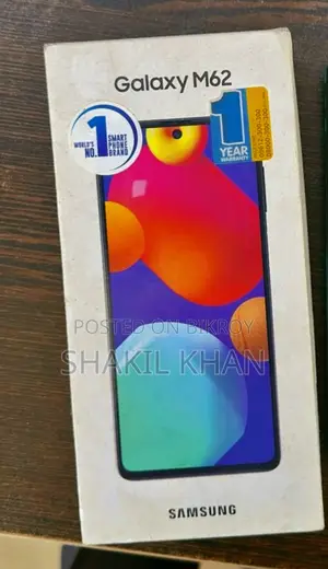 Samsung Galaxy M62 8/128 full box (Used)