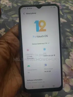 Vivo Y16 . (Used)
