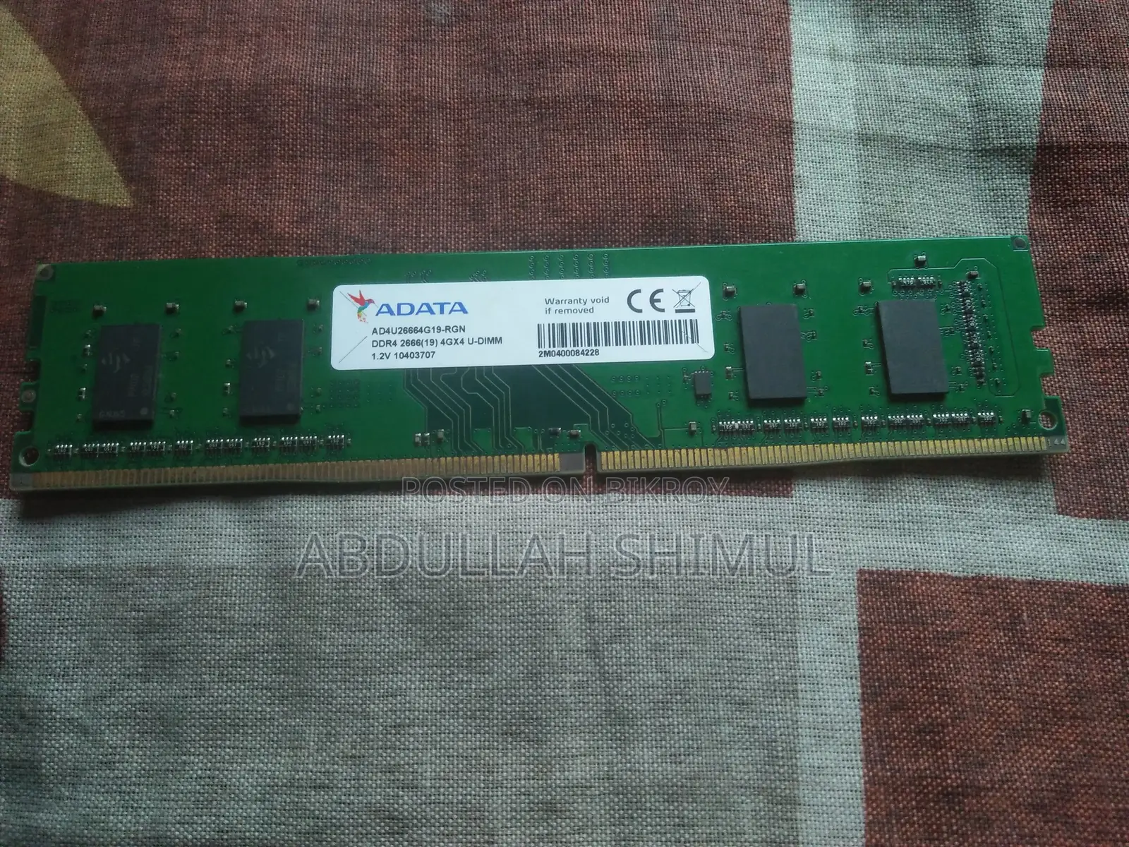 Desktop computer RAM