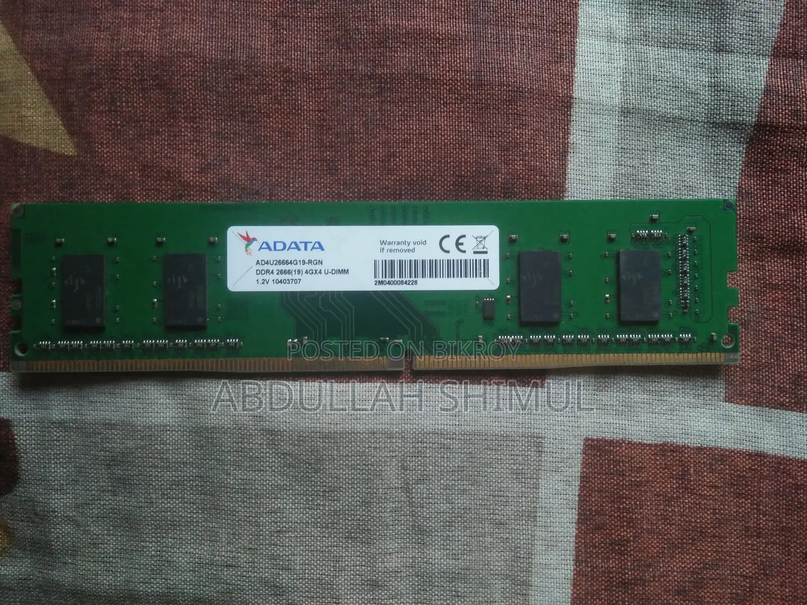 Desktop computer RAM