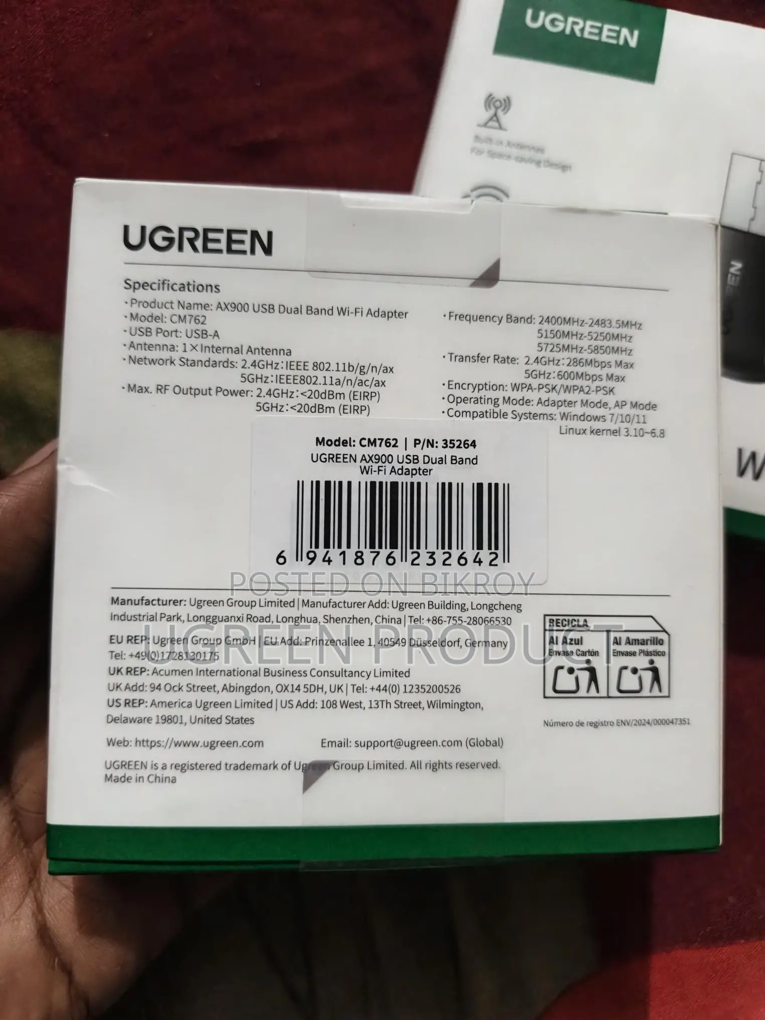 UGREEN AX900 WiFi Adapter