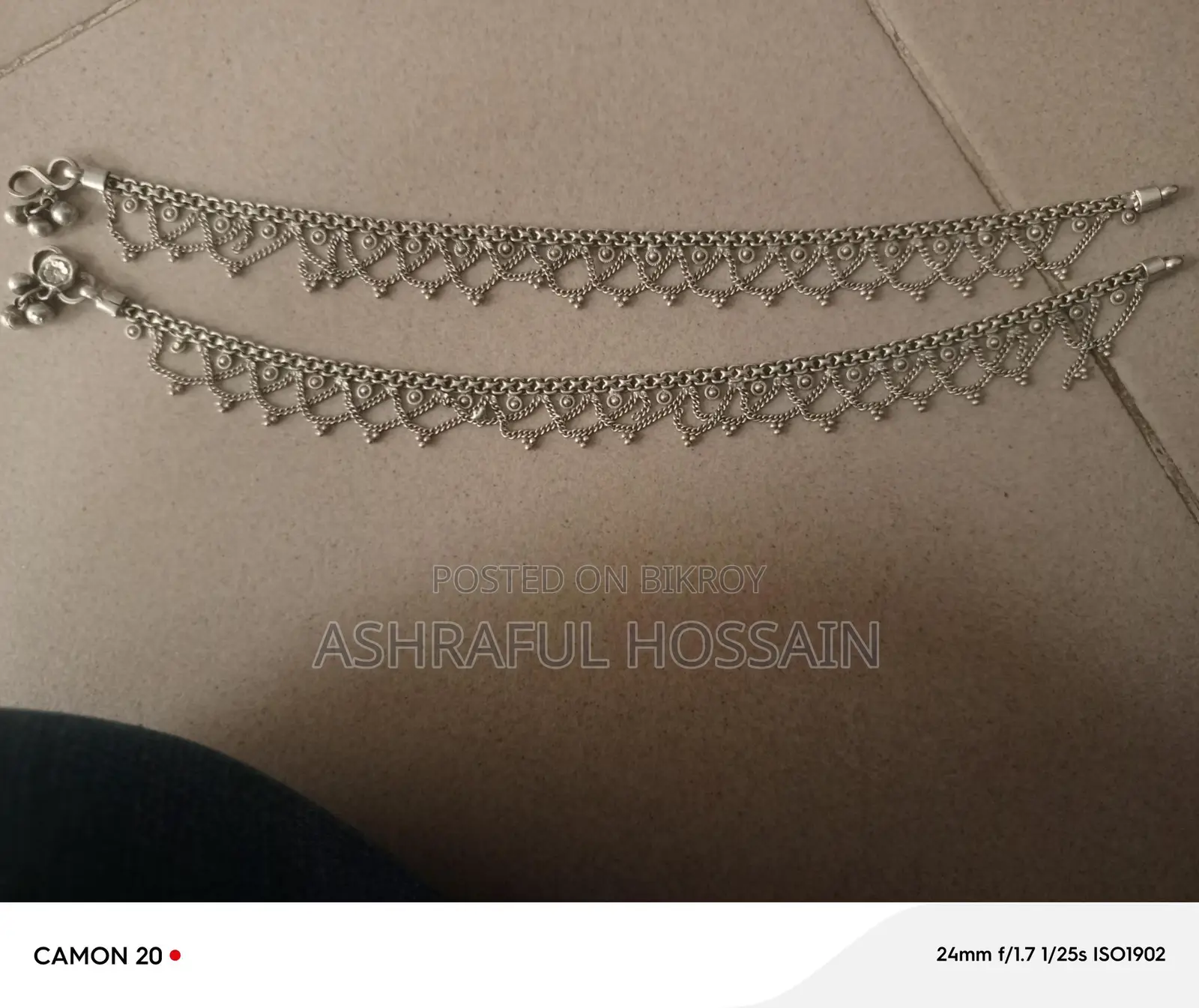 Silver Anklets