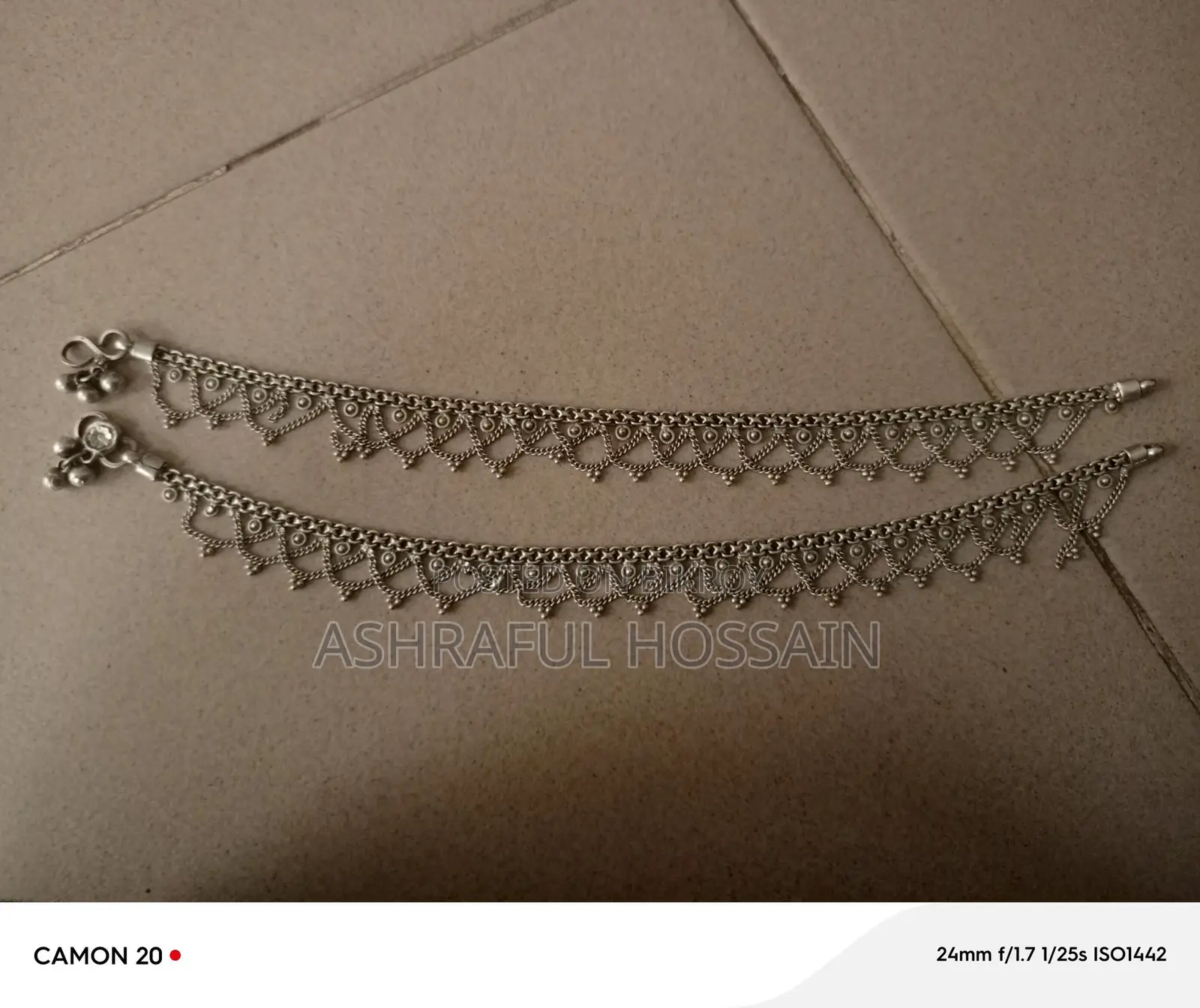 Silver Anklets