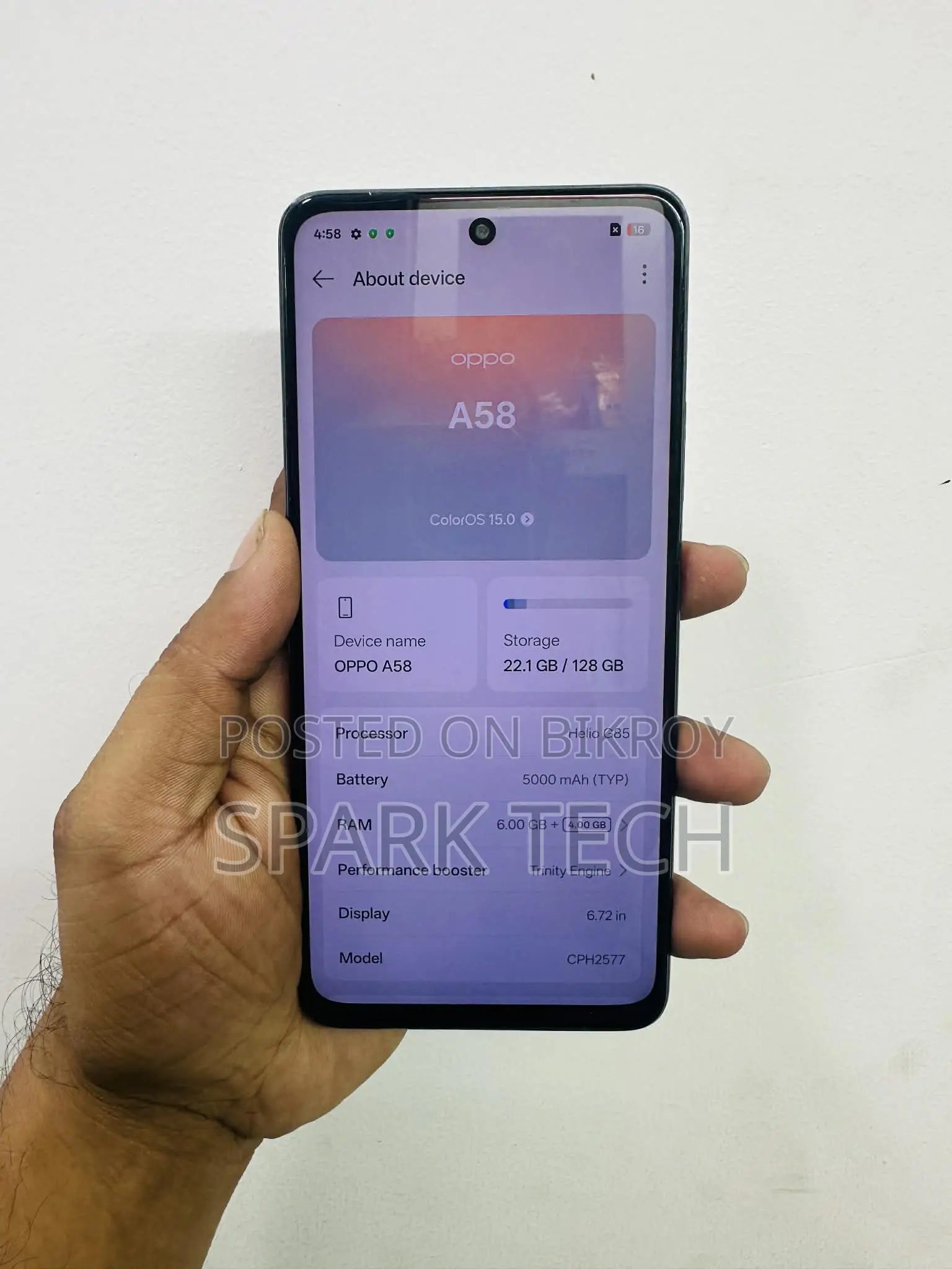 OPPO A58 6/128GB (Used)