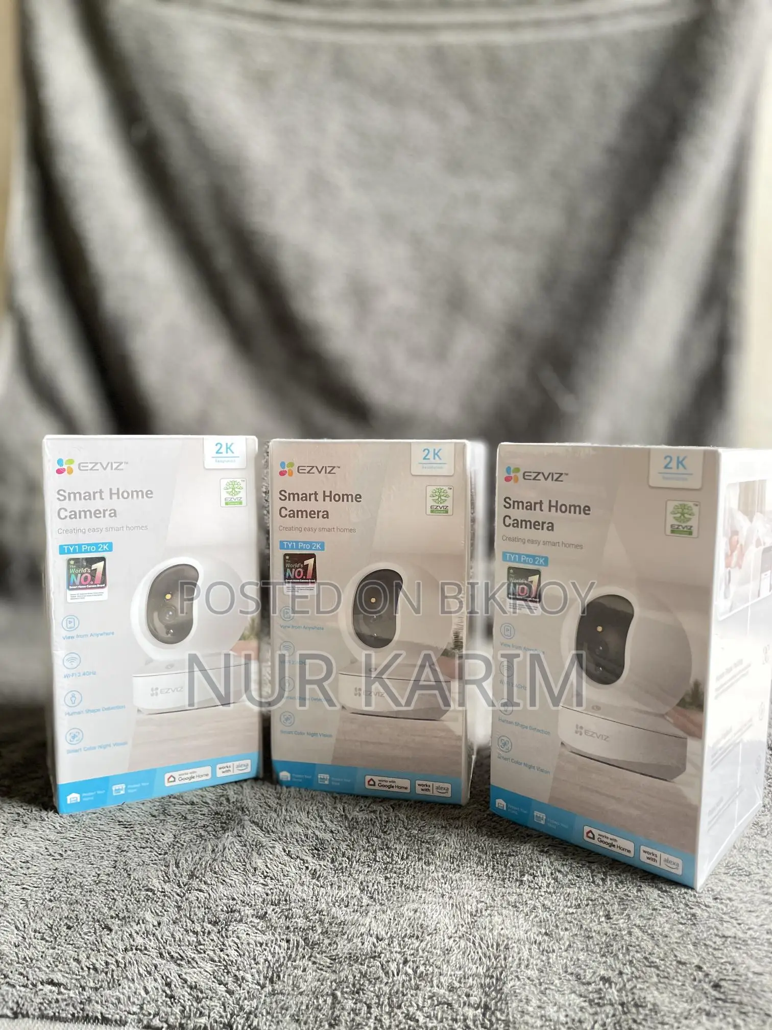 3MP Smart Home Wi-Fi Camera with Mobile Control