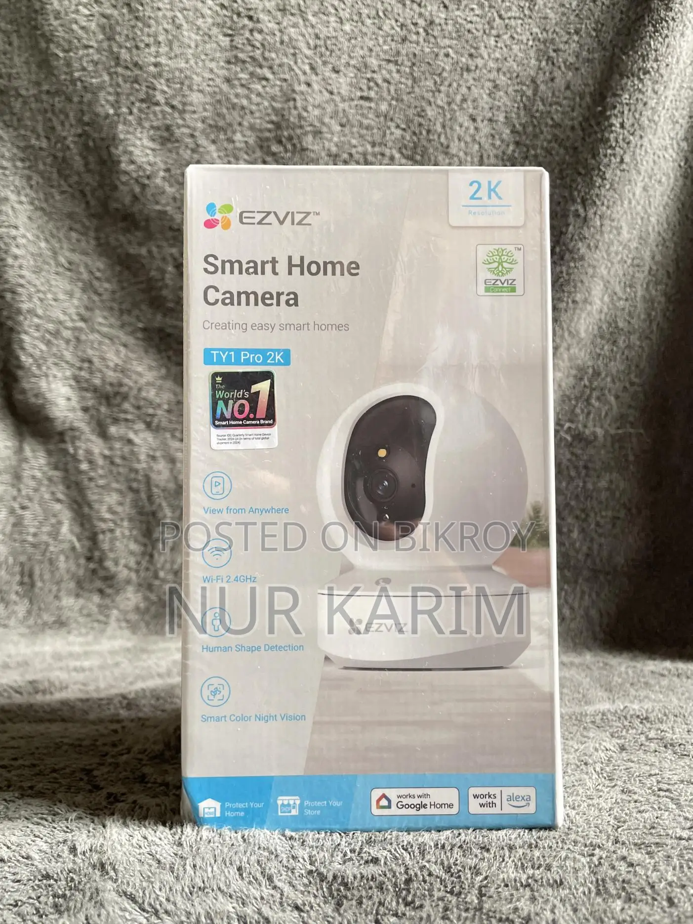 3MP Smart Home Wi-Fi Camera with Mobile Control