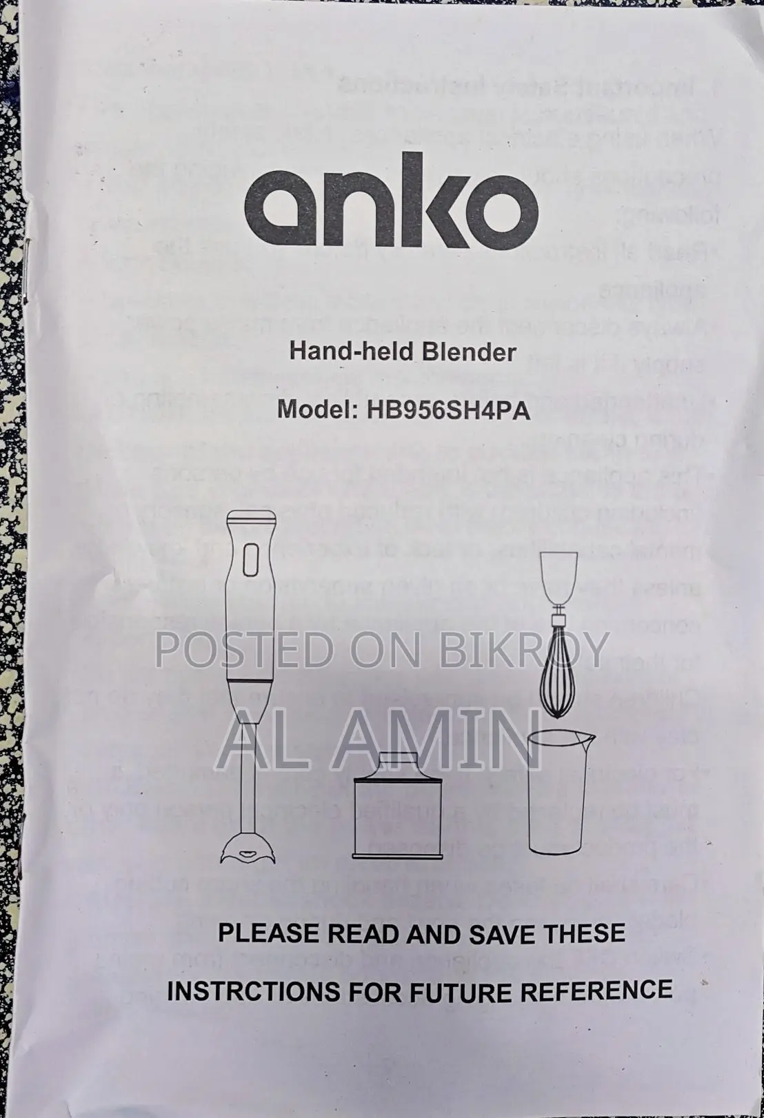 Hand Mixer Blender