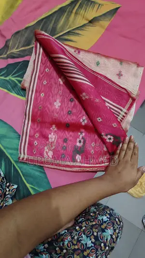 জামদানী হাফ সিল্ক শাড়ি
