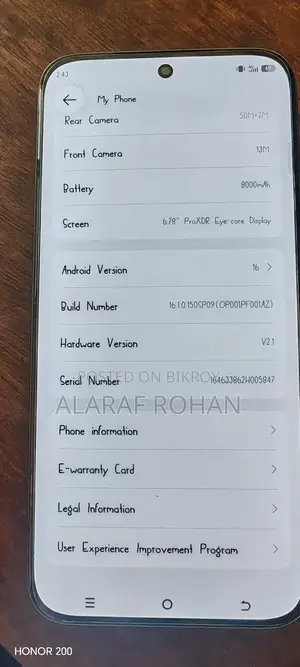 Tecno মোবাইল ফোন (ব্যবহৃত)
