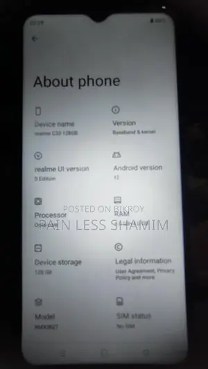 Realme C33 RAM 4+4/128 (Used)