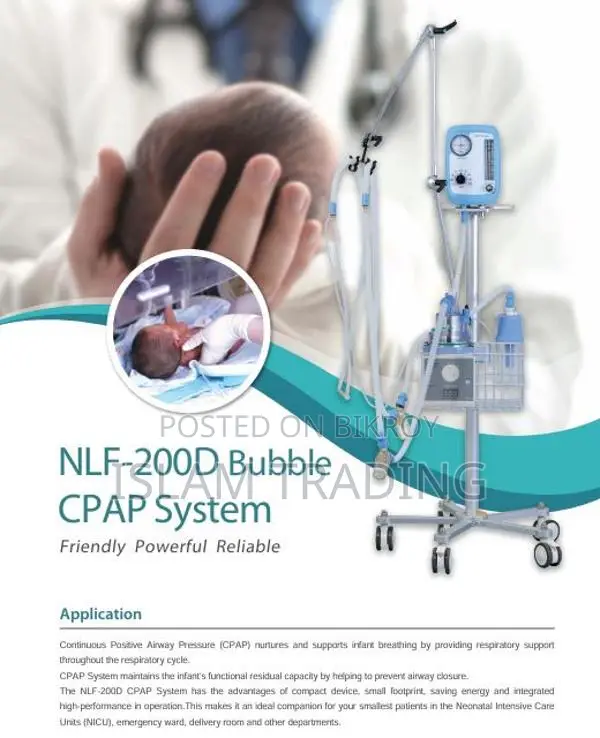 Advanced Bubble CPAP with Air-Oxygen Blender – High Precision