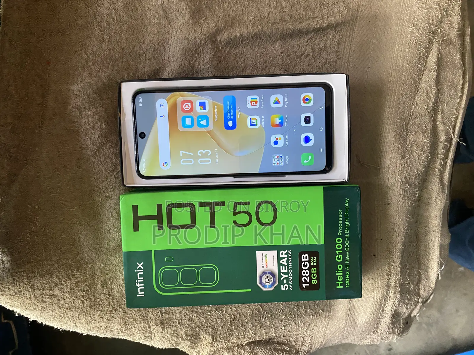 Infinix Hot 50 8/128 full box (Used)