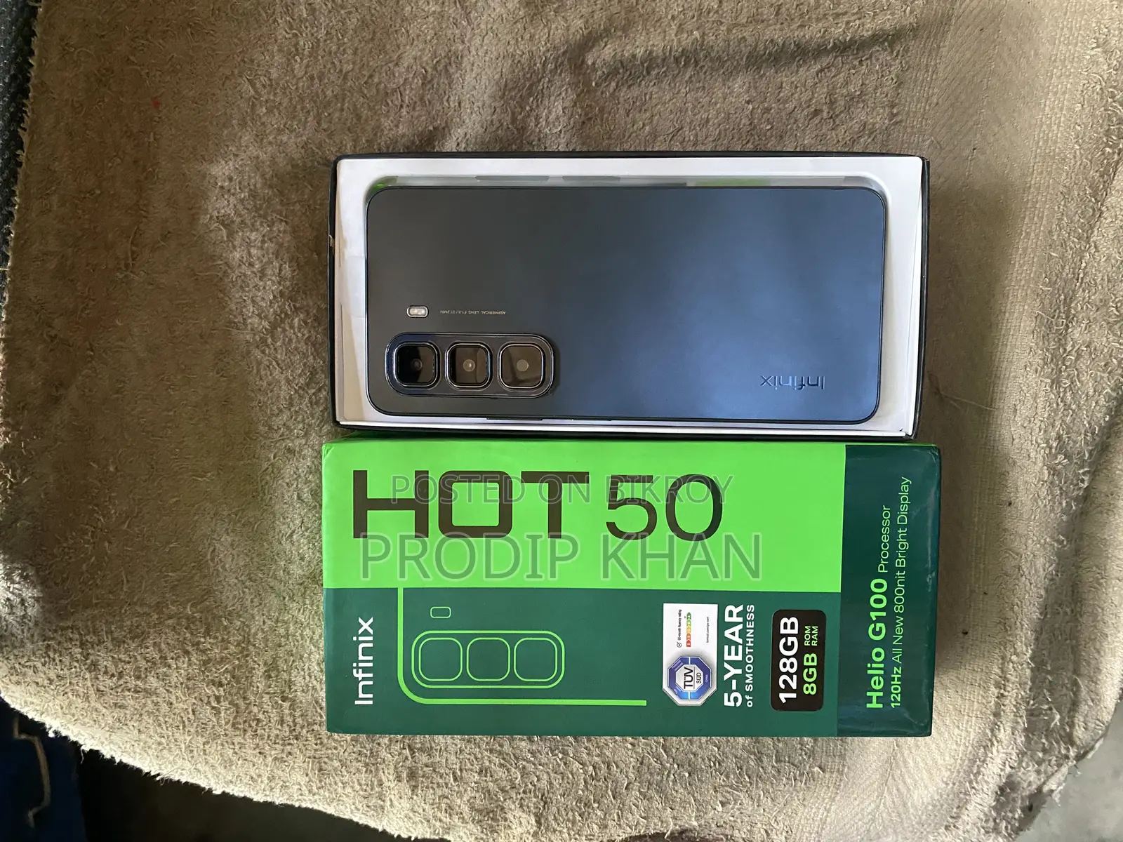 Infinix Hot 50 8/128 full box (Used)