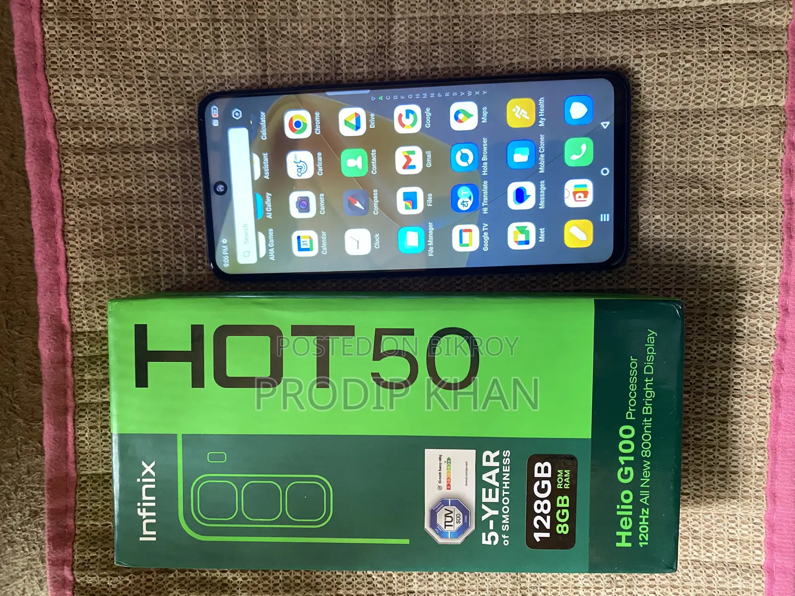 Infinix Hot 50 8/128 full box (Used)