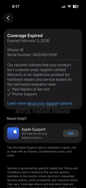 Apple iPhone 16 256GB (Used)