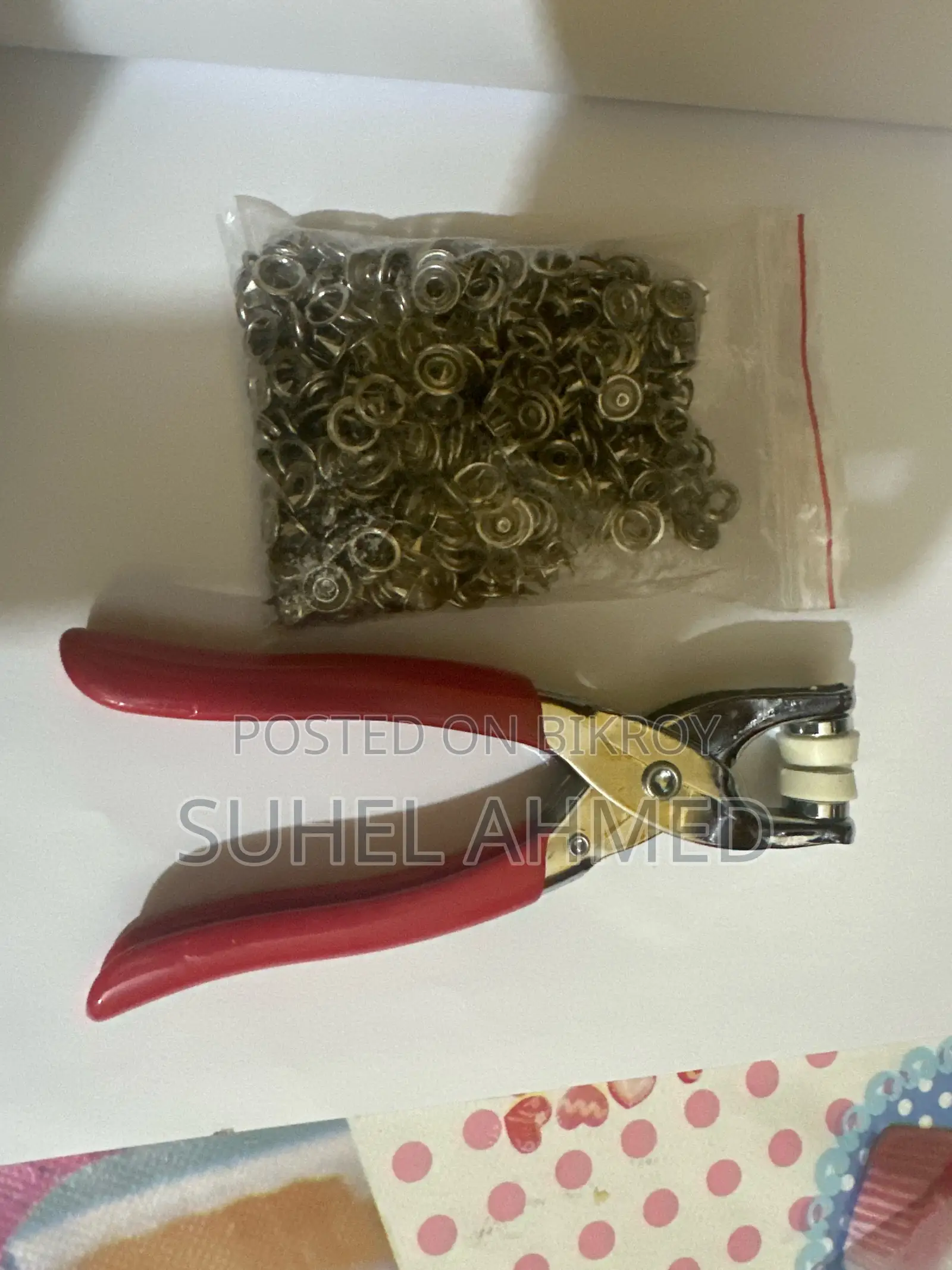 Snap Button Press Tool