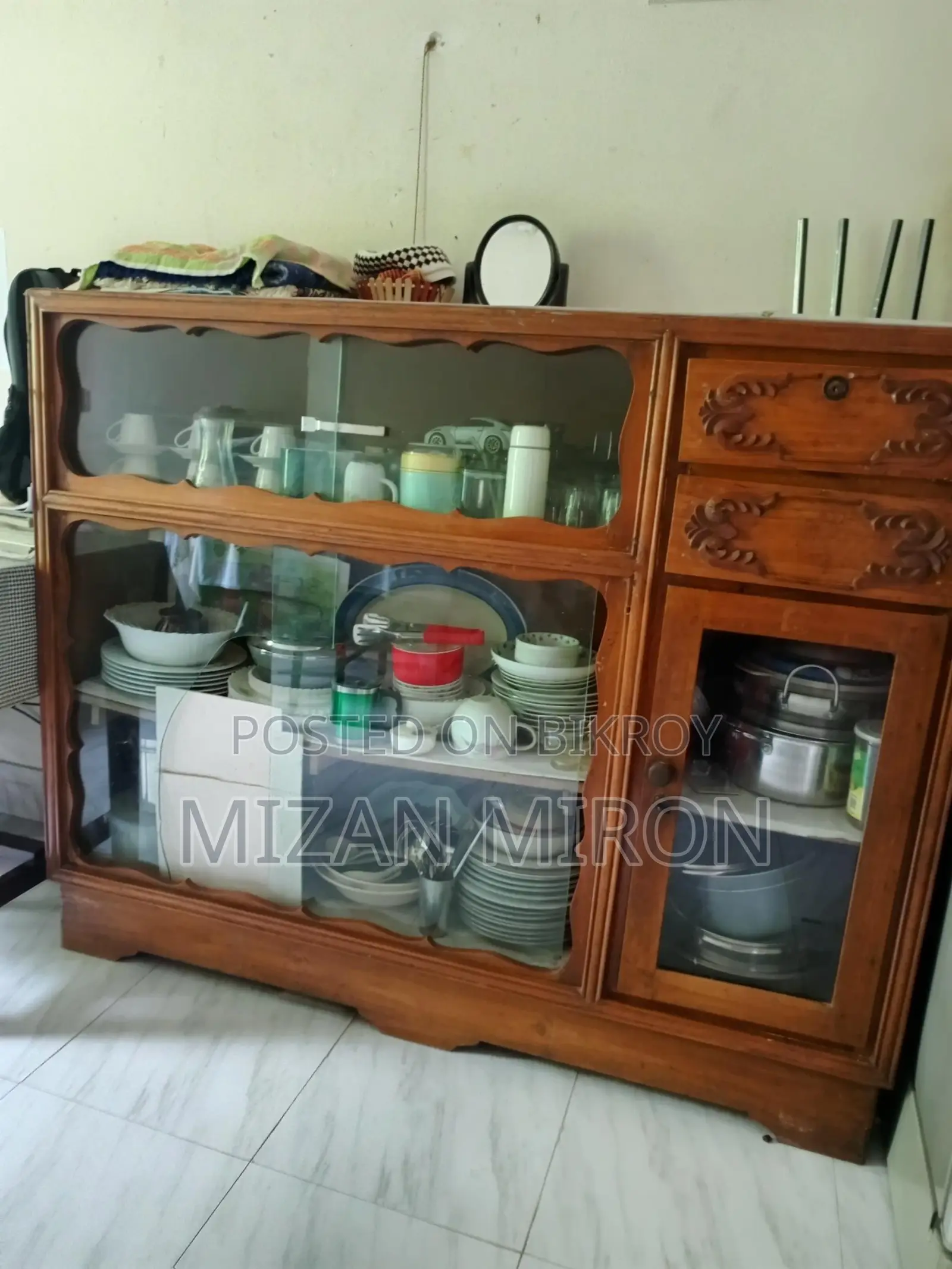 Teak wood showcase for sale