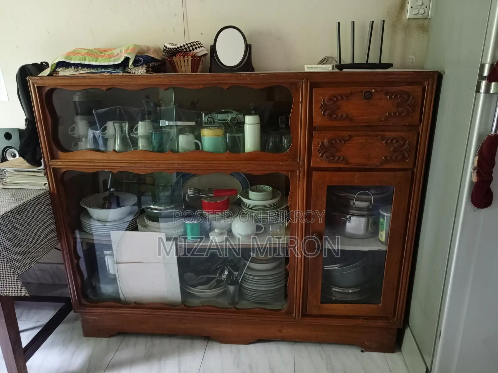 Teak wood showcase for sale