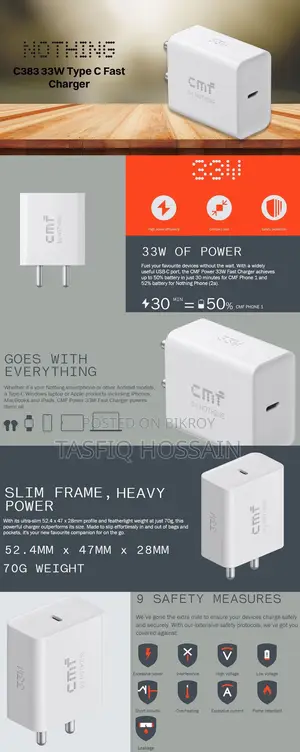 CMF by Nothing 33W USB-C Fast Charger