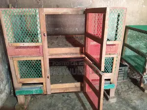 একটি দুই তলা মুরগির খাঁচা