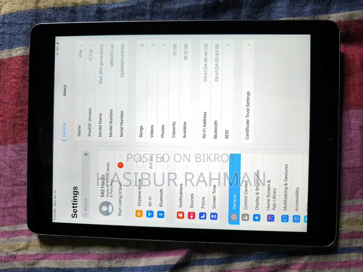 Apple iPad 6th Generation (Used)