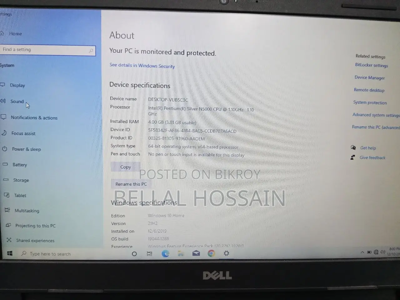 6TH GEN DELL LAPTOP