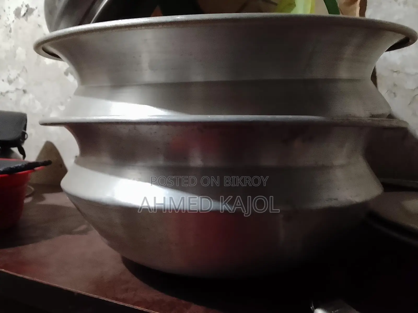 Large Silver Cooking Pot/Deg
