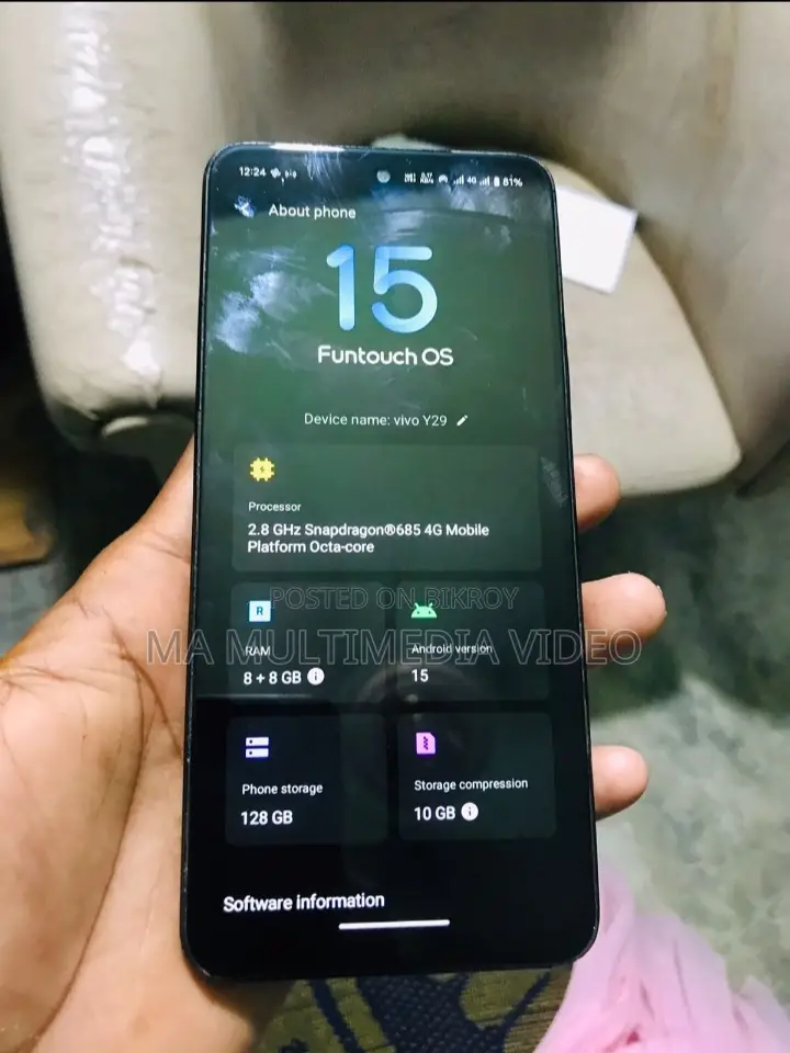 Vivo Y29 8gb 128gb (Used)