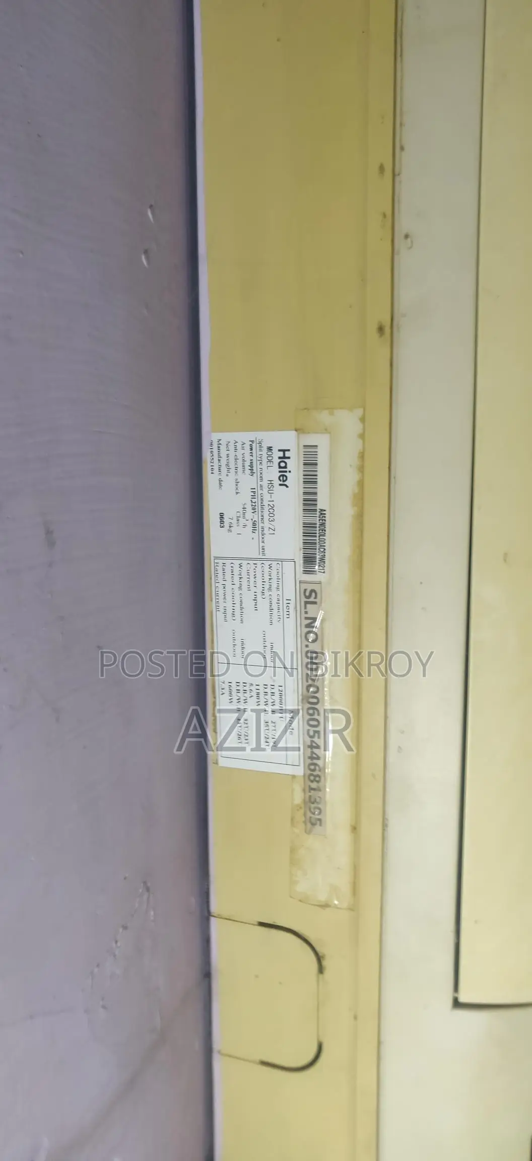 1 Ton Haier AC for Sale