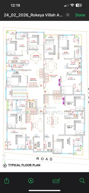 Under-construction flat for sale near Uttara Sector 8.