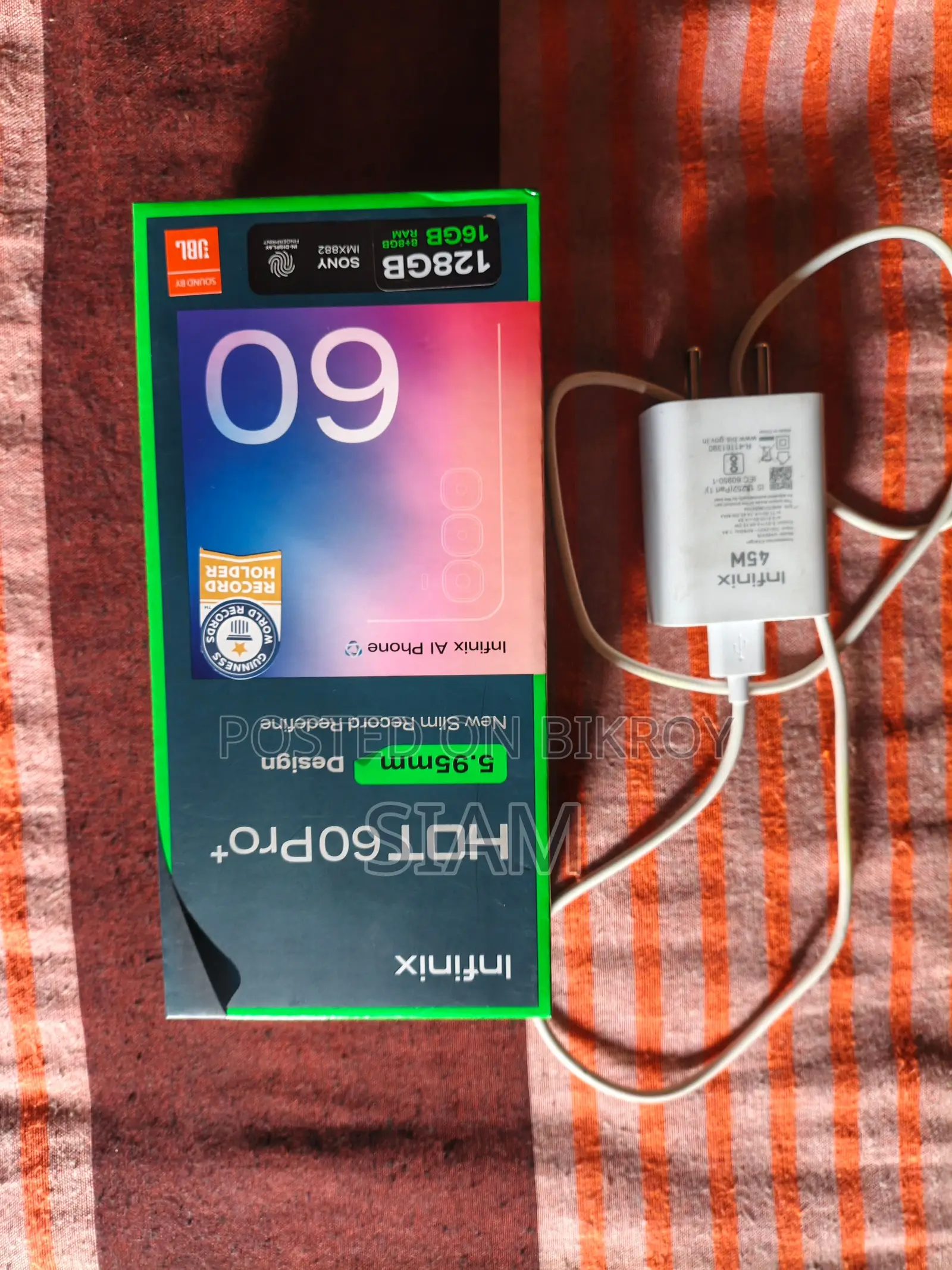 নতুন Infinix Hot 60 Pro+ 128 GB কালো