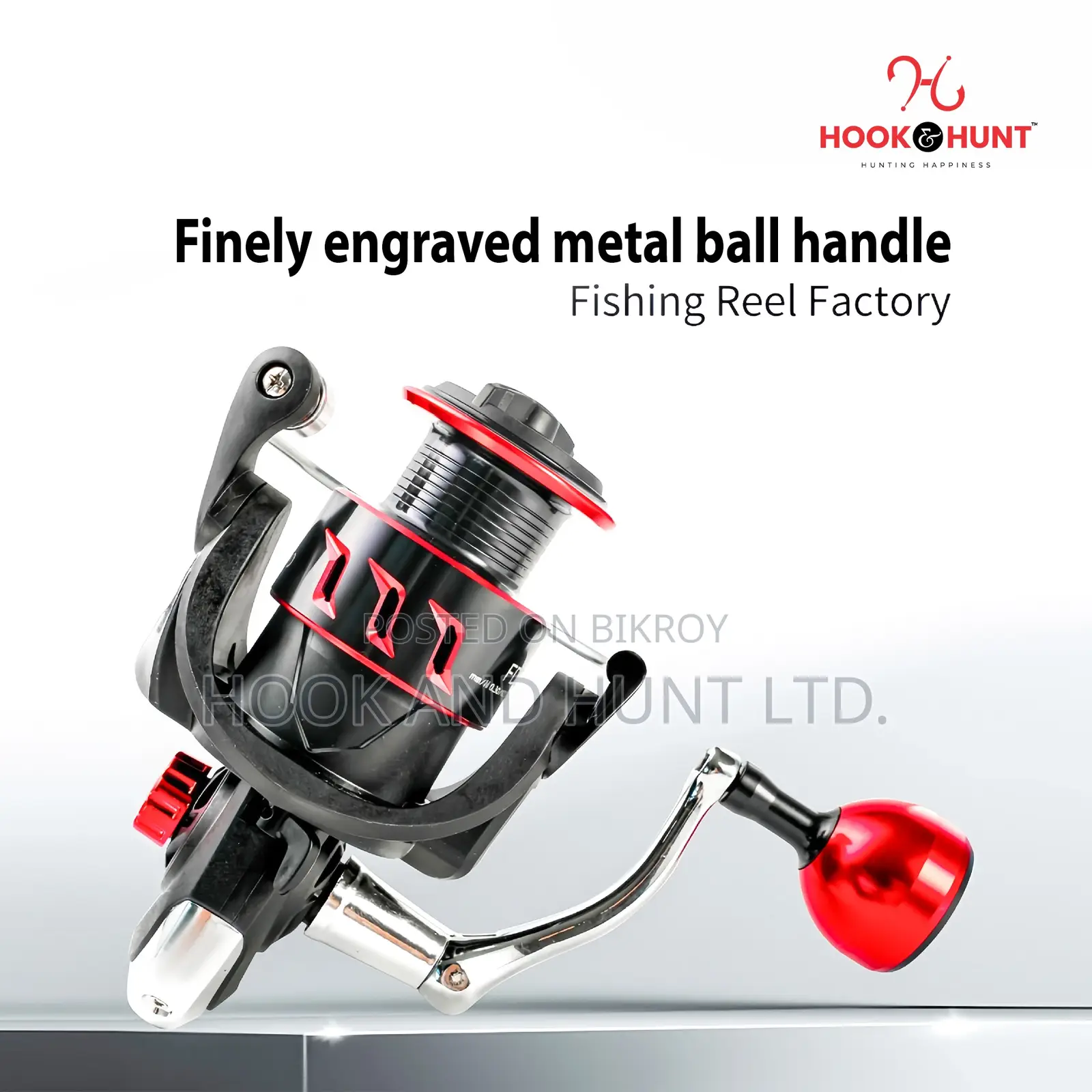 Red Hunter All Metal Spinning Reel 1000–7000