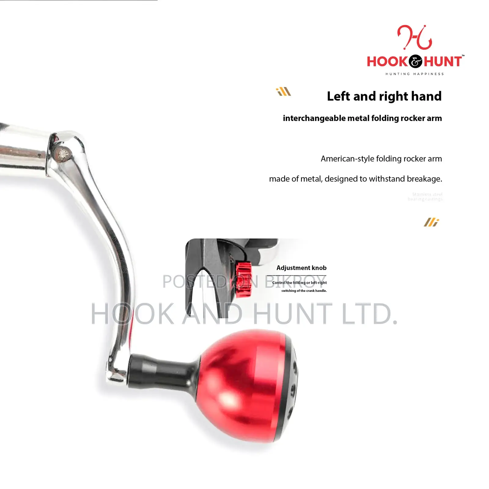 Red Hunter All Metal Spinning Reel 1000–7000