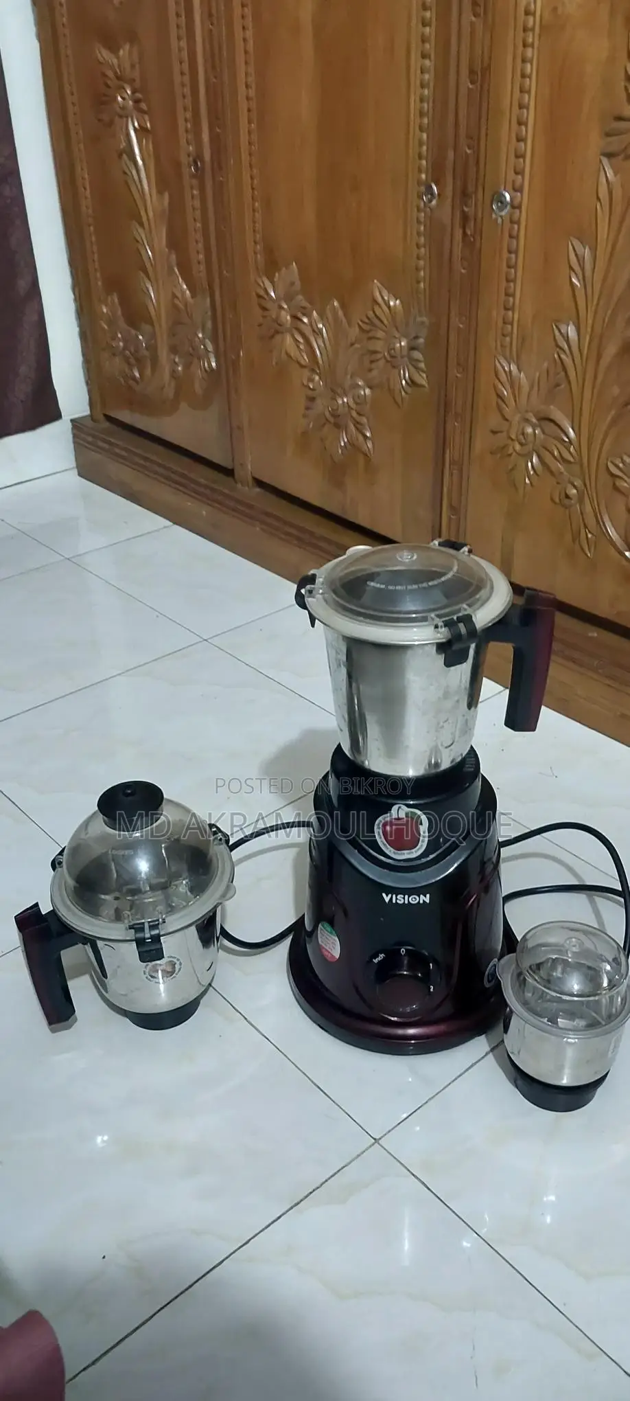 Vision Blender 1100w Vis-sbl-022 Blue / Maroon