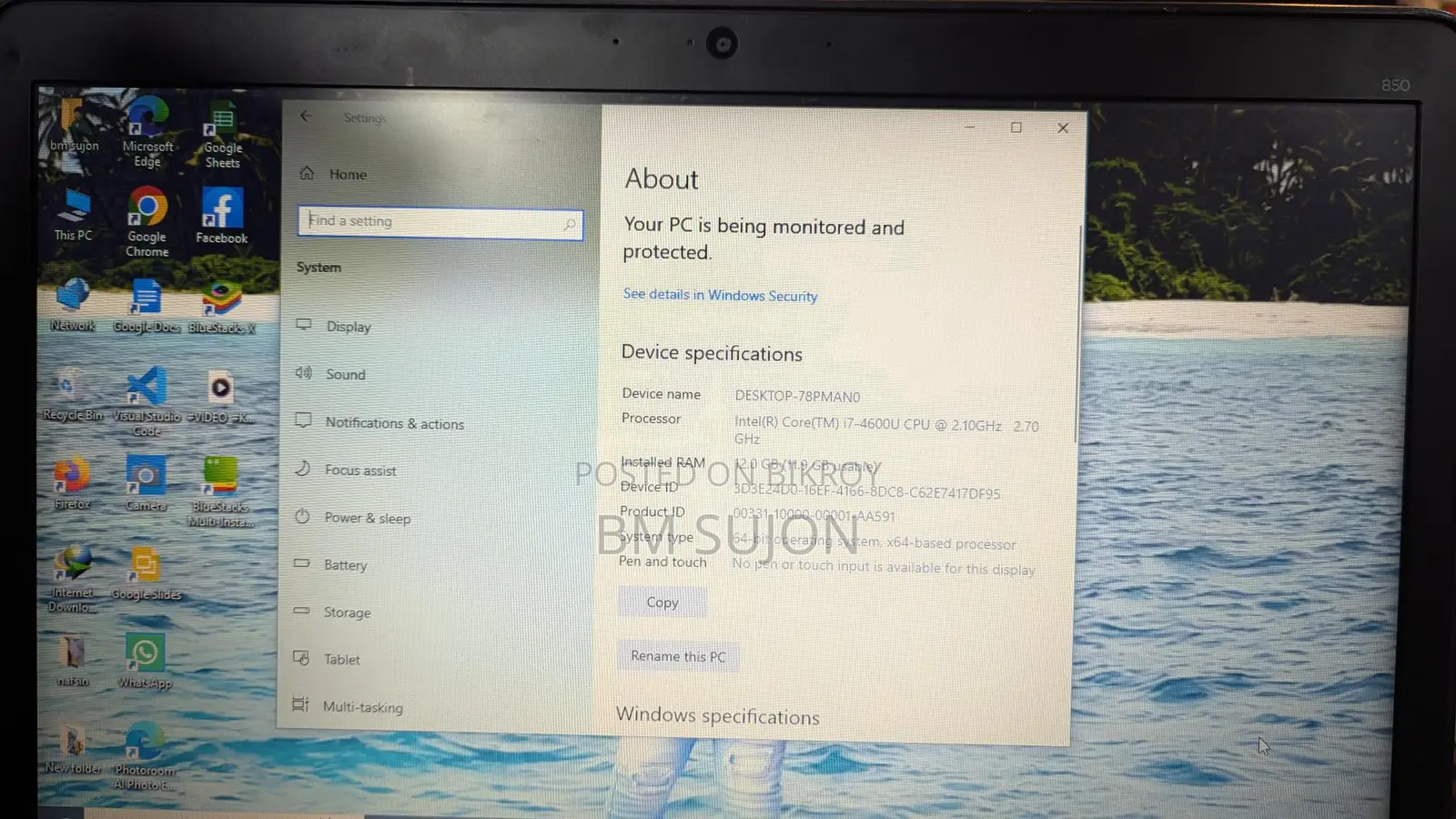 Laptop for Sale