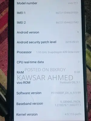 Vivo Y11 8/256GB (Used)