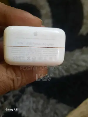 Apple A1357 10W USB Power Adapter Lightning Cable iPhone, iPod, iPad