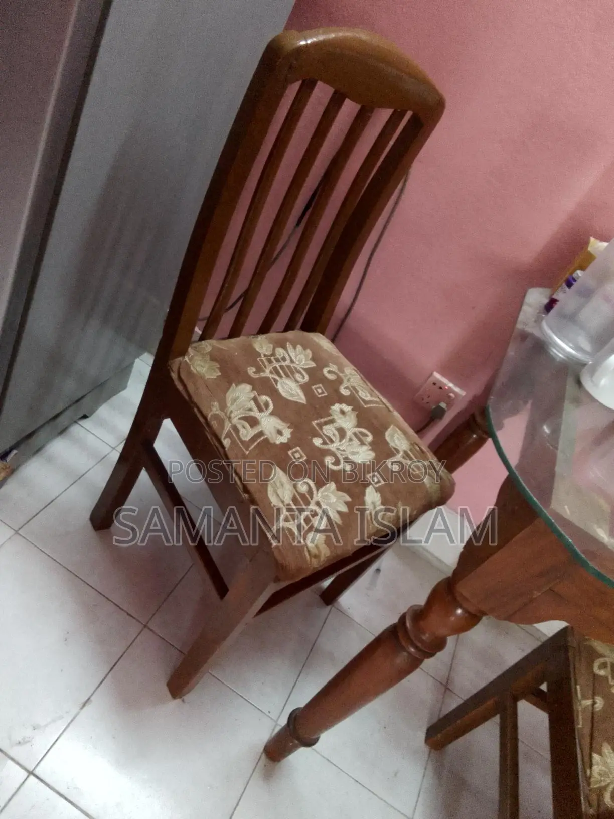 সেগুন কাঠের ডাইনিং টেবিল