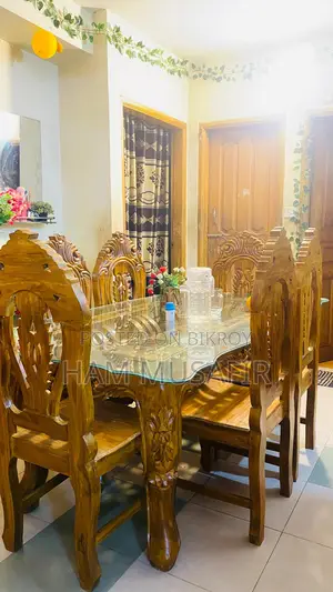 Bed size 6/7 feet, Dressing table, Dining table, Sofa 2+2+1 with Tea table