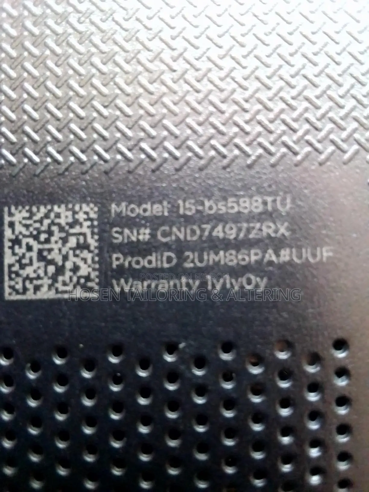 HP laptop i3 7th